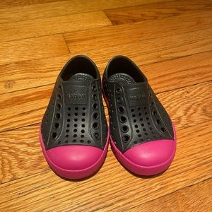 Black and Pink Native Shoes